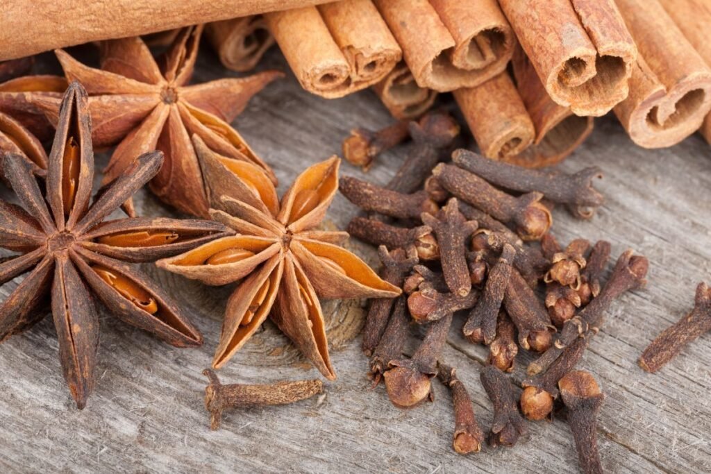 Clove and cinnamon