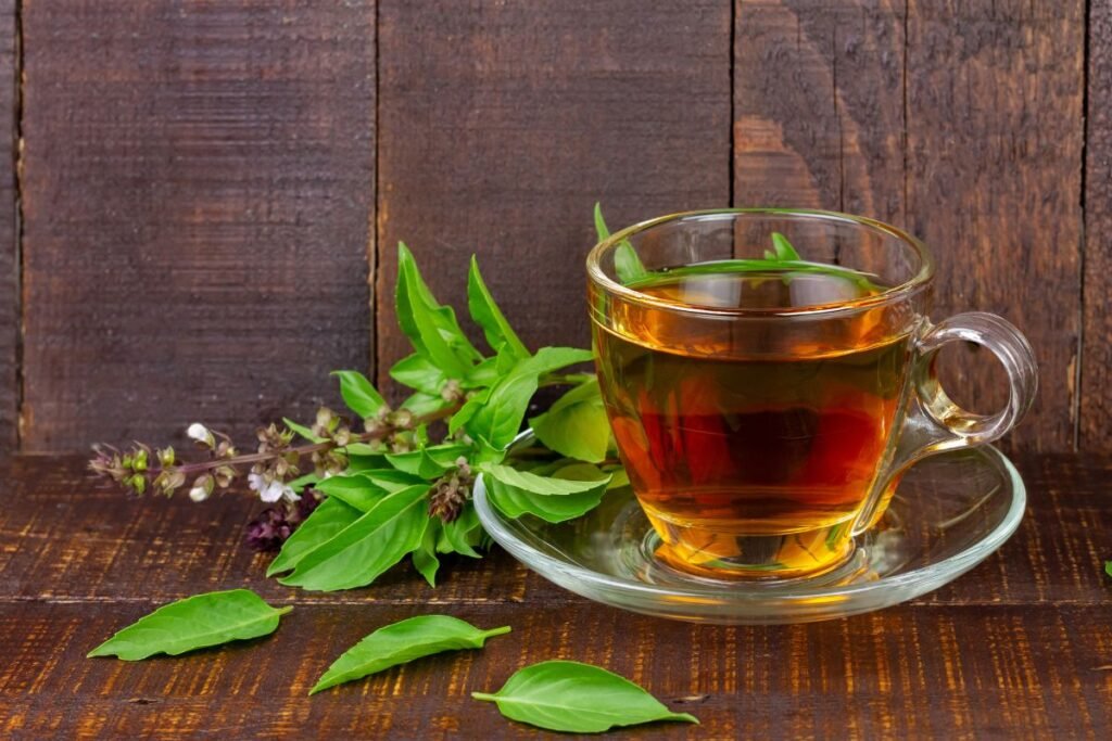 Soothing basil tea