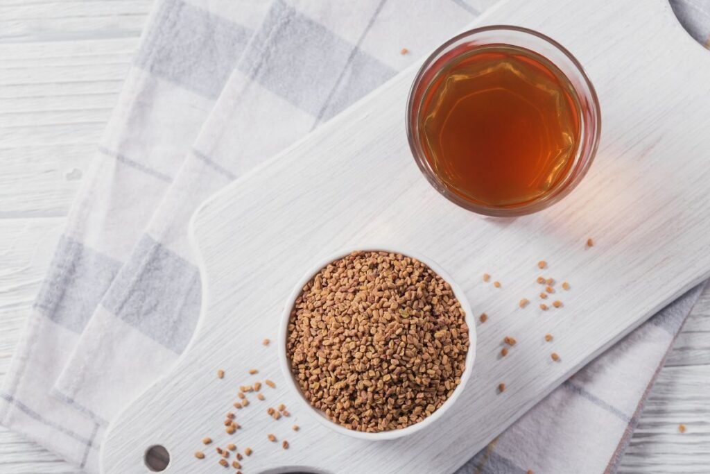 Fenugreek tea mixes with other ingredients