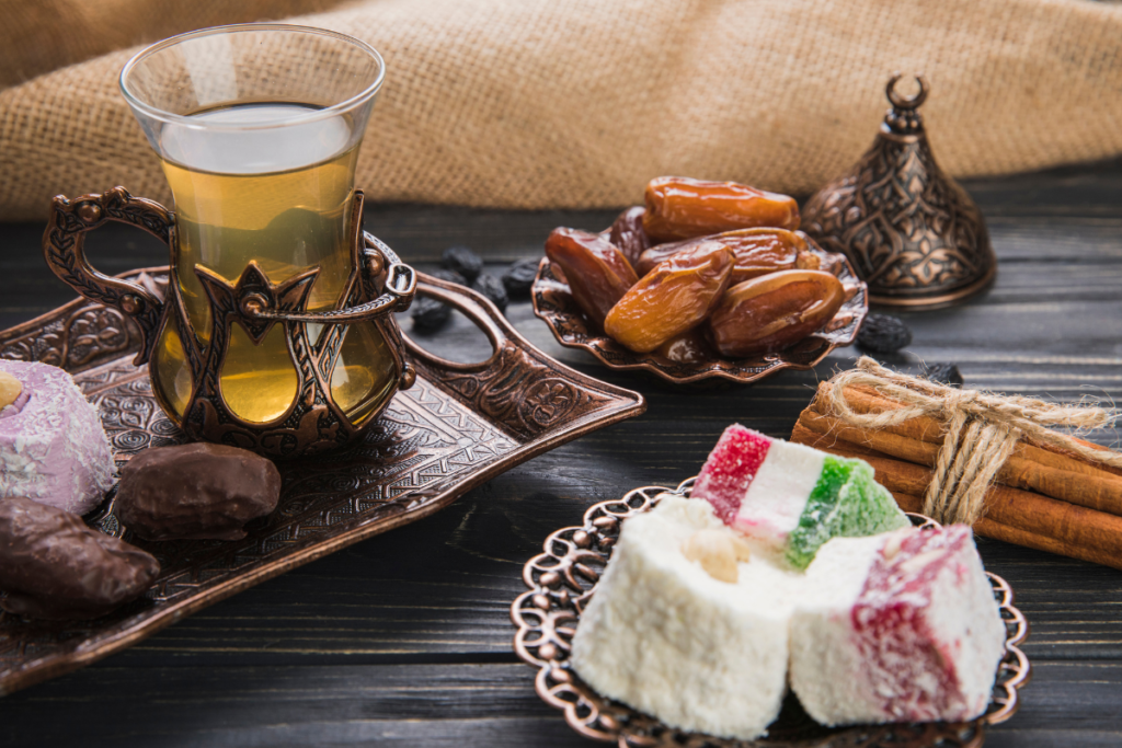 Green Tea and Date Tea