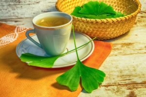 Ginkgo biloba tea
