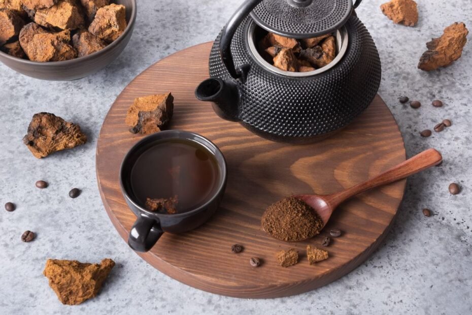 Mushroom tea benefits: chaga tea